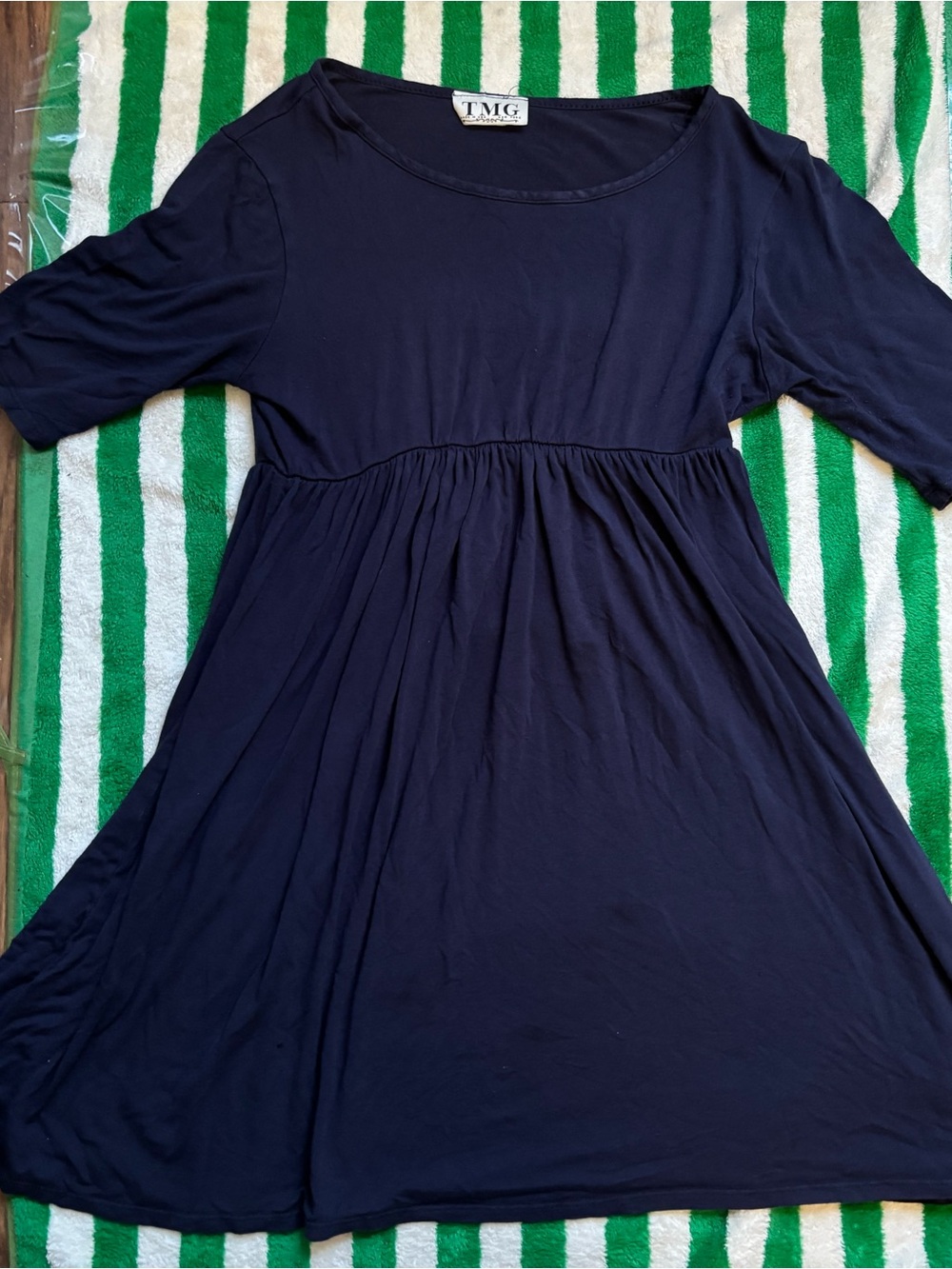 TMG Navy Long Sleeve Women's Dress